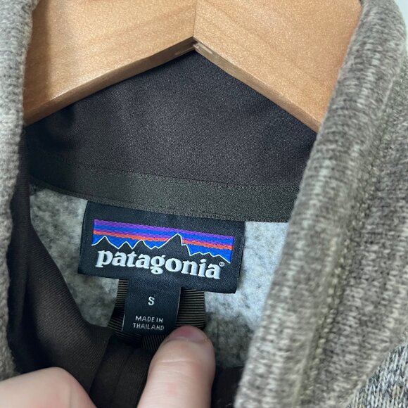 Patagonia Athletic The Better Sweater 1/4 Zip Pullover Jacket Grey Men’s Size S - Picture 7 of 9